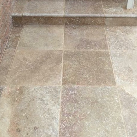 Travertine Mocha Honed & Filled 406x406x12mm