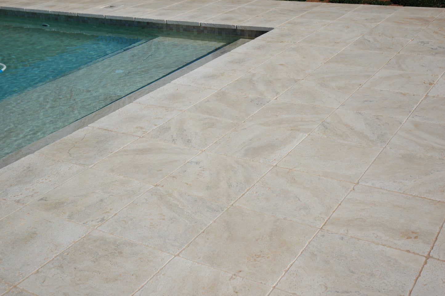 Pool Coper Travertine Sienna Tumbled Dropface Coper 610x406x30/80mm 2nds